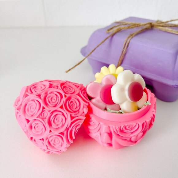 Rose-Covered Easter Eggs โ Handcrafted Party Favors, Spring Decor, Wedding Gifts - Picture 3 of 9